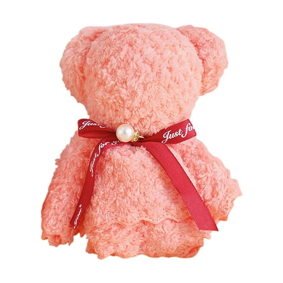 SHENGXINY Bathroom Towels Clearance Absorbent Coral Velvet Towel, Colorful Striped Face Wash Towel, Children's Household Soft Gift Towel Pink