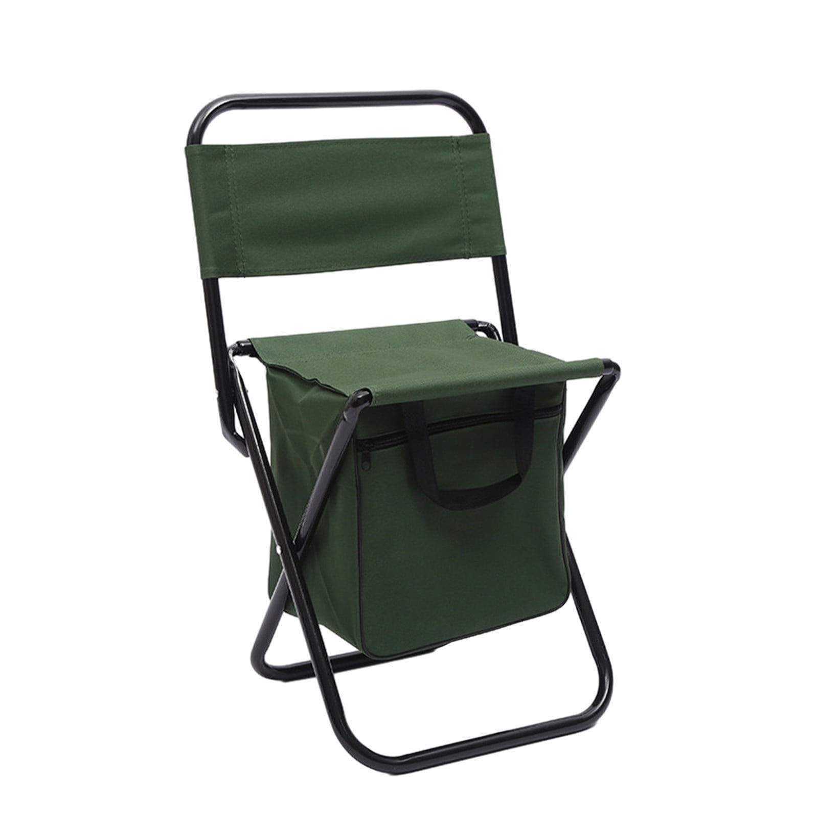 SHENGXINY Camping Folding Chair Clearance Fishing Chair With Storage Bag ,Outdoor Folding Chair Compact Fishing Stool Portable Camping Stool Backpack Chair With Oxford Cloth Green