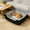thumbnail image 1 of SHENGXINY Cat Bed Double Layer Fluffy Plush Multifunctional Soft Warm Sleeping Nest for Cats and Dogs Daily Use, 1 of 6