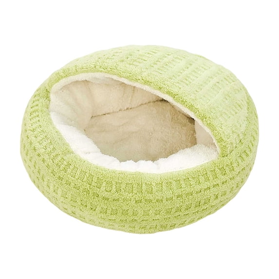 SHENGXINY Cat Bed Winter Thickened Semi Enclosed Warm Cozy Sleeping Nest with Strong Sense of Security for Cats