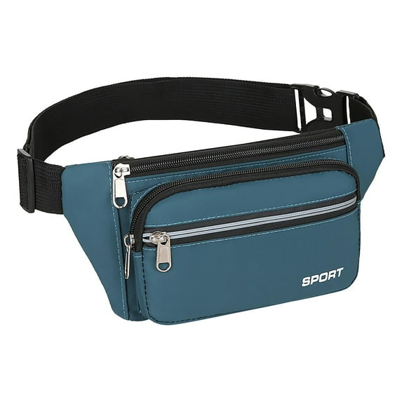 SHENGXINY Chest Bag Gifts For Men Clearance Fashion Waist Bag Men's And Women's Casual Large Capacity Messenger Bag Men's Mobile Phone Waist Bag Light Blue