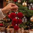 thumbnail image 1 of SHENGXINY Christmas Balls, 24 Pack Velvet Flocked Plastic Christmas Tree Ornaments for Tree Indoor Party Christmas Decorations, 1 of 7