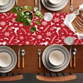 thumbnail image 1 of SHENGXINY Christmas Table Runner,Christmas Snowman Snowflake Table Runner,Dining Table Decorations,Home Decor Red 12.99x72.04in, 1 of 6