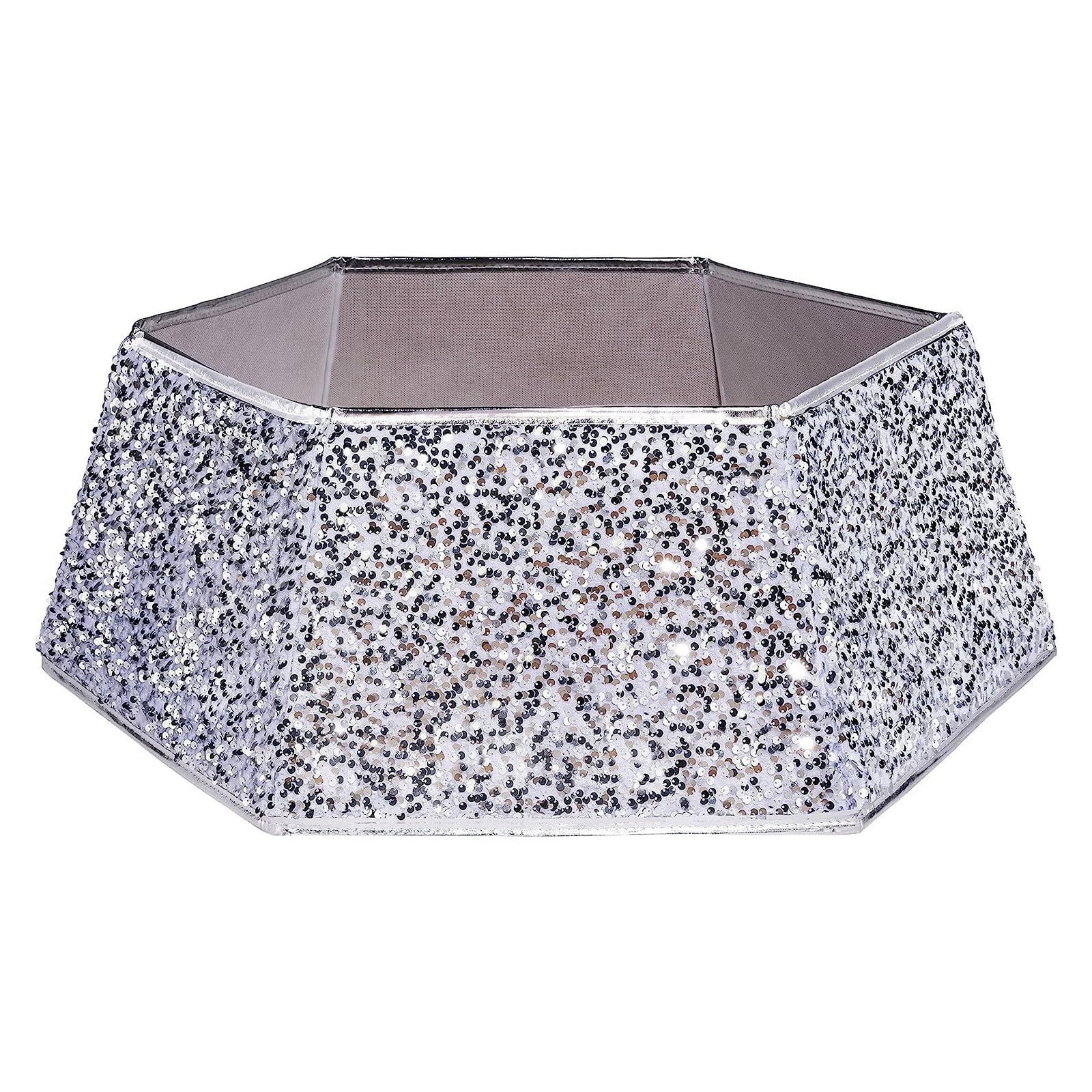 SHENGXINY Christmas Tree Skirt Hoop Ornaments Clearance Christmas Tree Collars 23.6 Inch Sequin