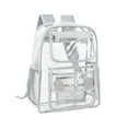 thumbnail image 1 of SHENGXINY Clear Backpack,Heavy Duty Clear Backpack Stadium Approved Mini Drawstring Bag for Gym and Daily Activities Gray, 1 of 8