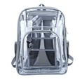 thumbnail image 1 of SHENGXINY Clear Backpack,Heavy Duty Clear Backpack with Large Laptop Compartment Ideal for Stadium Security and Travel Gray, 1 of 9