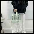 thumbnail image 1 of SHENGXINY Clear Backpack,Heavy Duty Pvc Transparent Backpack Spacious for Daily Commute and Outdoor Use Green, 1 of 5