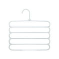 thumbnail image 1 of SHENGXINY Clothes Organization and Storage Clearance Multi-Function5-Layer Pants Hanger s 5-Layer Hanging Pants Hanger Scarf Rack Silk Scarf Tie Hanger White, 1 of 2