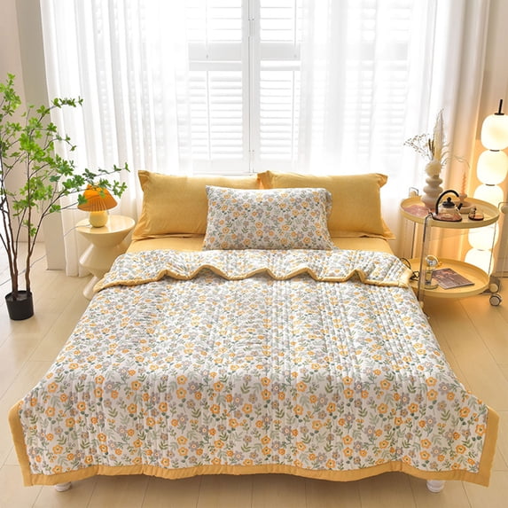 SHENGXINY Cooling Blanket, Ice Silk Cool Feeling Air Conditioning Quilt, Washable Lightweight Comforter, Suitable for Daily Home Bedding Use Multicolor 39x59in