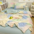 thumbnail image 1 of SHENGXINY Cooling Blanket, Skin-Friendly Plain Printed Washed Summer Quilt, Ventilated Breathable Lightweight Cool Comforter for Home Multicolor 59x79in, 1 of 6