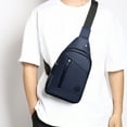 thumbnail image 1 of SHENGXINY Crossbody Bags for Men, Small Sling Bag with Headphone Hole, Large Capacity Shoulder Bag Ideal for Hiking, Travel, Camping and Outdoor Activities Blue, 1 of 6