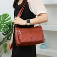 thumbnail image 1 of SHENGXINY Crossbody Bags for Women, Zipper Crossbody Bag with Wide Shoulder Strap, Multiple Zipper Pockets for Phone, Wallet and Daily Essentials Brown, 1 of 6