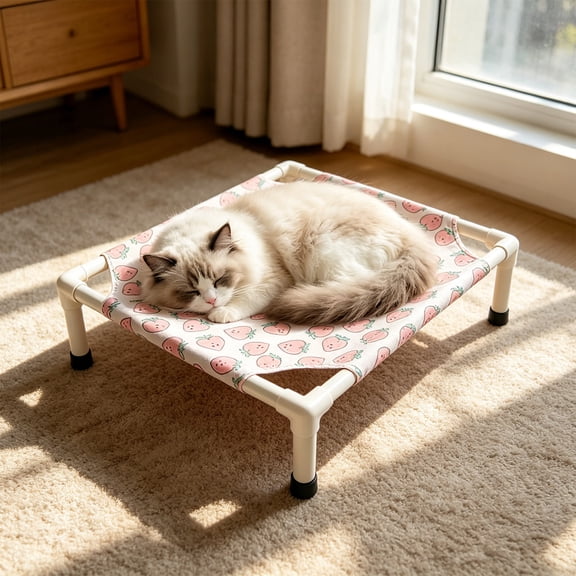 SHENGXINY Dog Bed Detachable Washable Elevated Camp Bed Practical Breathable Rest Mat for Household Cats and Dogs