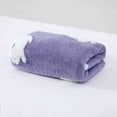 thumbnail image 1 of SHENGXINY Easter Bath Towels, Super Soft Velvet Bunny Jacquard Hand Towels - Highly Absorbent Gentle Decor Purple 29.52x13.77in, 1 of 6