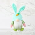 thumbnail image 1 of SHENGXINY Easter Bunny Plush, Cute Easter Doll Toy, Holiday Decorations, Stuffed Animals,Versatile Ornament For Home Desktop Party Supplies Green 3x7in, 1 of 6
