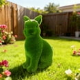 thumbnail image 1 of SHENGXINY Easter Bunny Plush, Flocked Bunny Rabbit Toy, Easter Decorations, Stuffed Animals,Green Tabletop Ornament For Home Indoor Spring Decor Green 7.3in, 1 of 6