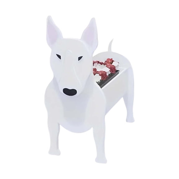 SHENGXINY Flower Pot Cute Dog Shaped PVC Planter, Creative Indoor Outdoor Herb Pot For Pet Lovers Garden Decor