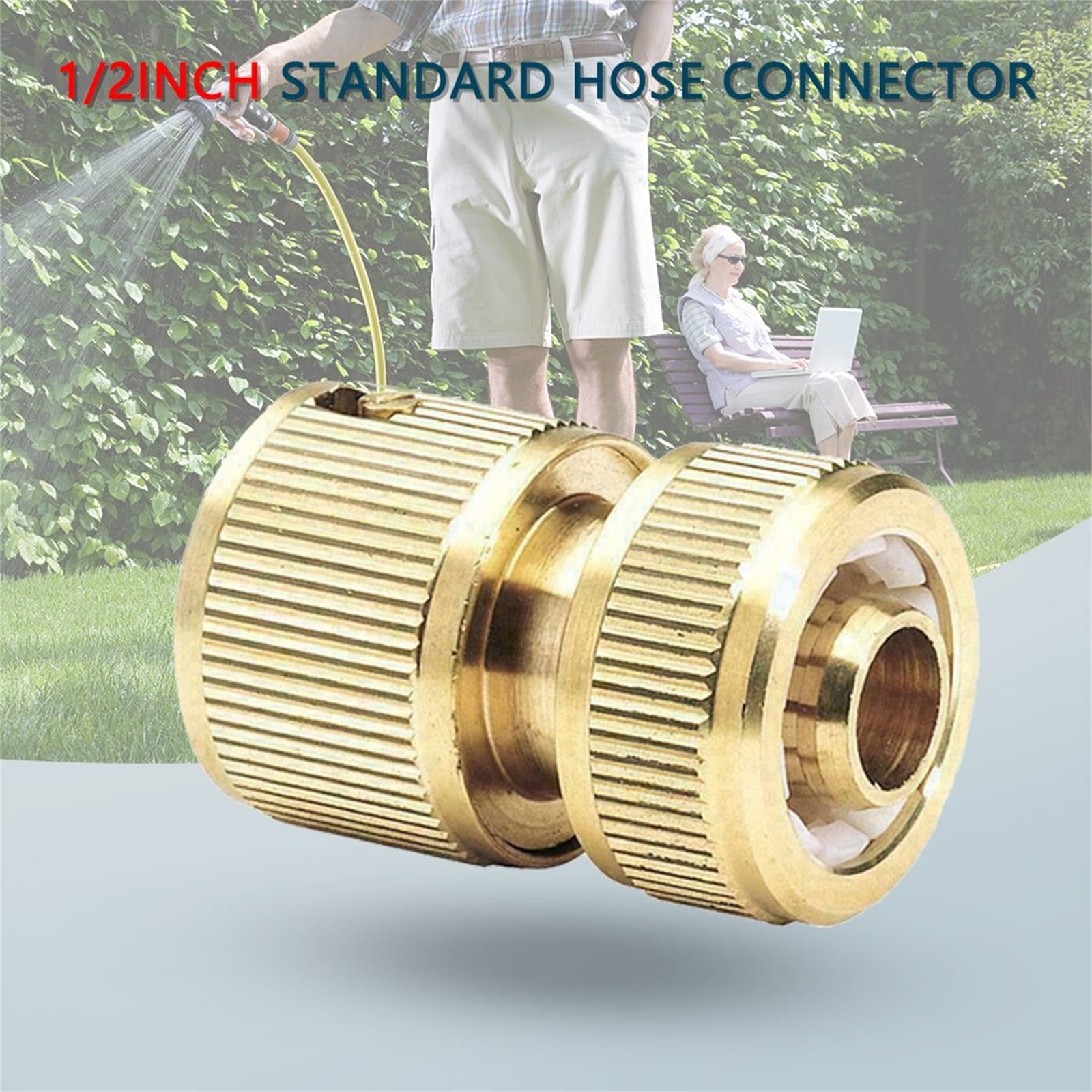 SHENGXINY Gardening Tools Clearance Garden Hose Joint Water Pipe Repair  Joint Pvc Water Pipe Joint 1/2 Inch 