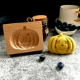 thumbnail image 1 of Christmas Gifts Clearance! SHENGXINY Halloween Cookies Cutters Novel Halloween Carved Model Cutter Wooden Gingerbread Shortbread Model Multicolor, 1 of 6