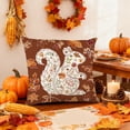 thumbnail image 1 of SHENGXINY Halloween Throw Pillow Cover 18x18 for Home Fall Maple Linen Print Pillow Cover, 1 of 6