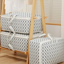 SHENGXINY Heavy Duty Extra Large Storage Bags, Thickened Organizer Tote Bag with Double Zipper for College, Clothes, Quilts, Travel Essential White 23.23x15.75x9.06in