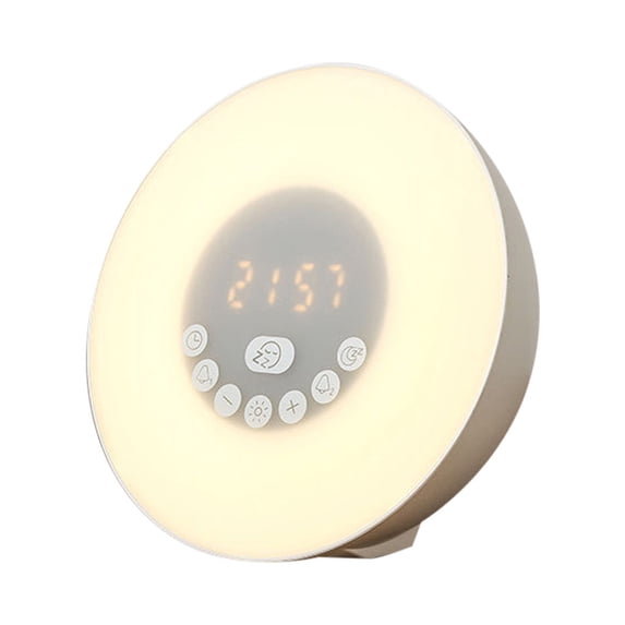 SHENGXINY Home & Kitchen Supplies Clearance Creative Sunrise Wake-Up Light Alarm Clock SunSets Musical Light Colorful Lights Home Led Night Light with Fm