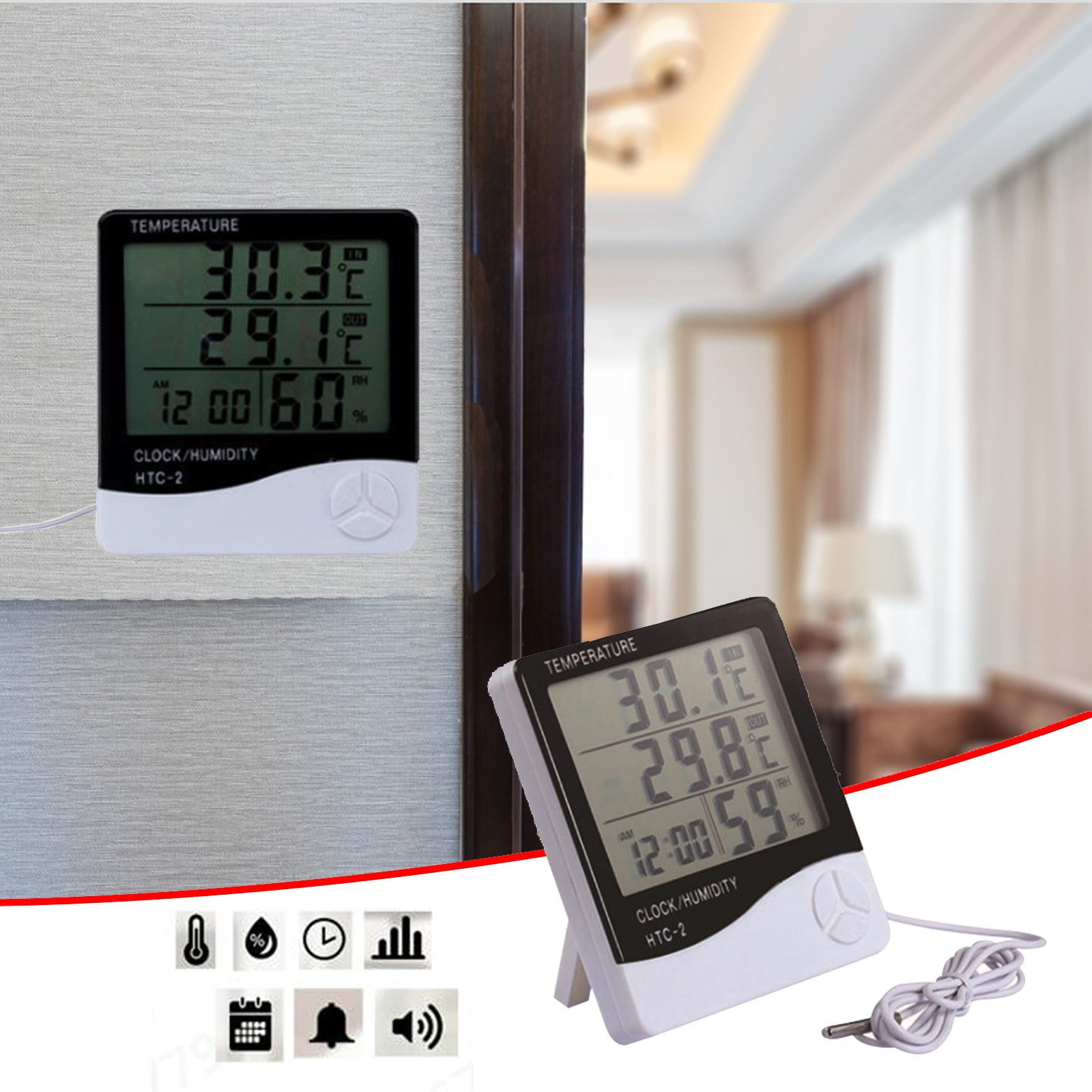 Thermopro Tp358w Hygrometer Indoor Thermometer For Home (ios