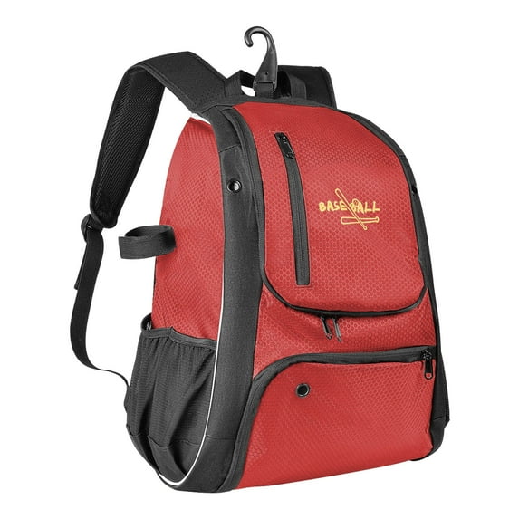 SHENGXINY Large-Capacity Backpack Clearance Softball Equipment Large Capacity Baseball Bag Dual Shoulder Multifunctional Backpack Red