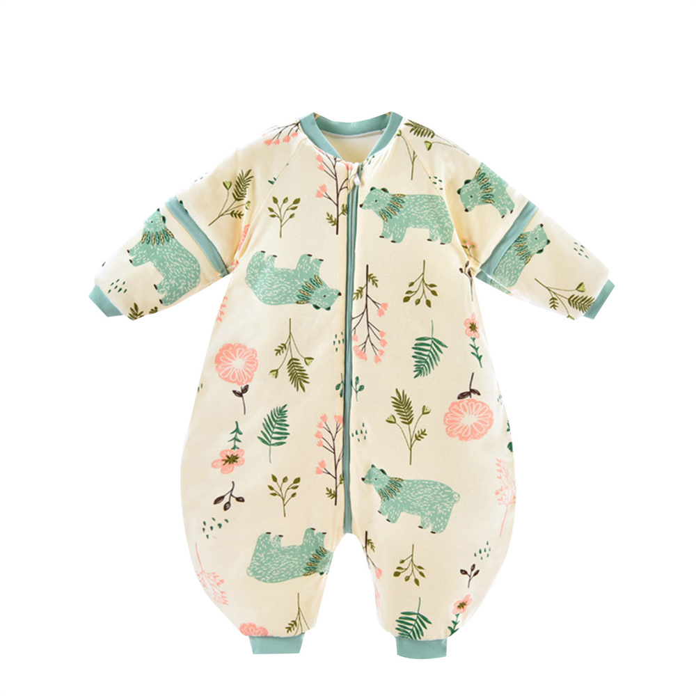 SHENGXINY Long Sleeve Baby Sleep Bag with Feet Winter, Wearable Blanket