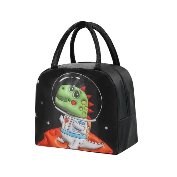 SHENGXINY Lunch Bag for Women Men,Insulated Lunch Tote,Portable Aluminum Foil Insulated Bag Convenient for Daily Work Black