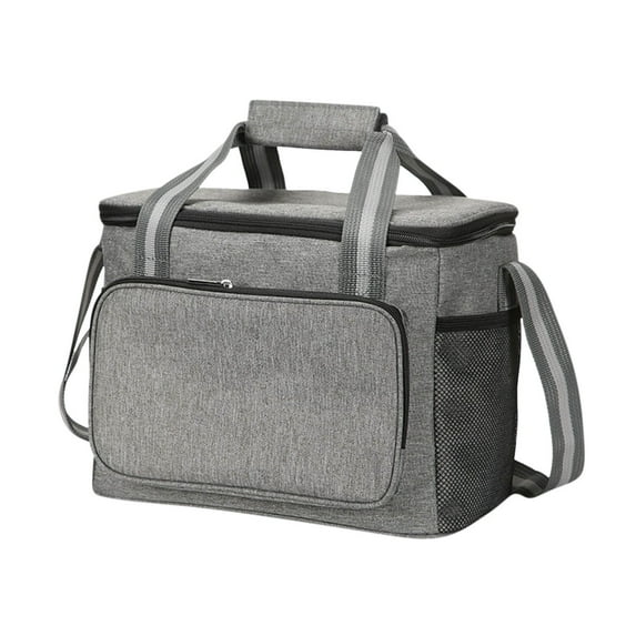 SHENGXINY Lunch Box for Women Men,Insulated Lunch Box,Large Capacity Outdoor Picnic Bag Portable Insulated for Camping and Travel Dark Gray