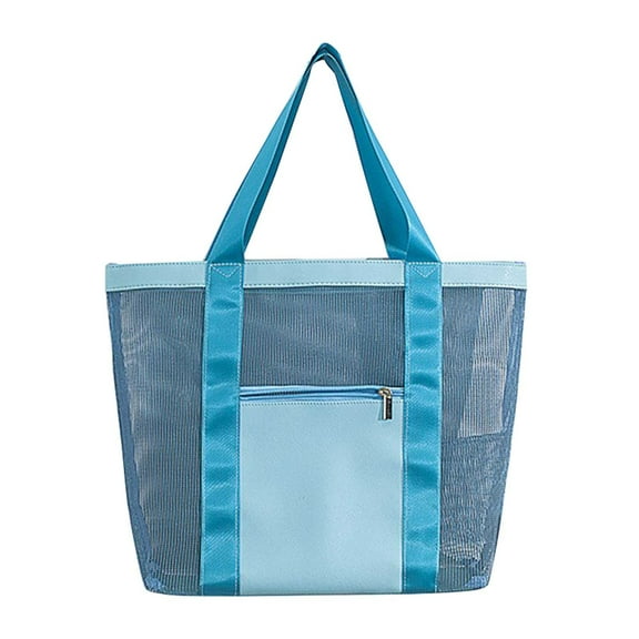 Christmas Gifts Clearance! SHENGXINY Mesh Beach Bag Beach Tote Bag for Women Large Beach Toys Bag Pool Bag