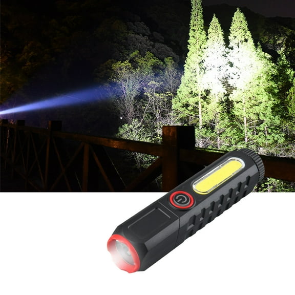 SHENGXINY Mini Led Flashlight, Rechargeable Led Super Bright Mini Spotlight Flashlight Portable for Fishing Hiking Camping Red