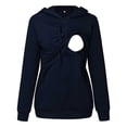 thumbnail image 1 of SHENGXINY Nursing Tops Breastfeeding For Women Autumn Maternity Sweatshirt Solid Long Sleeves Hooded Clothes Casual Blouse Pregnancy Shirts, 1 of 4