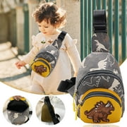 SHENGXINY Organization And Storage Clearance Children'S Waist Bag Boy Dinosaur Messenger Bag Fashion Children'S Chest Bag Coin Purse Baby Bag