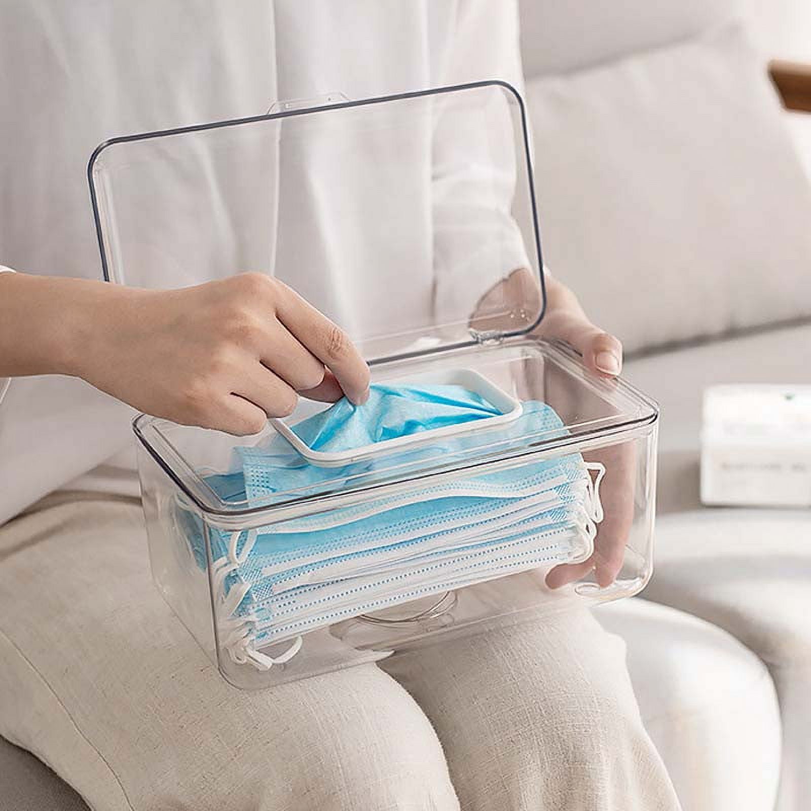 SHENGXINY Organization And Storage Clearance Clear Tissue Box, Facial ...