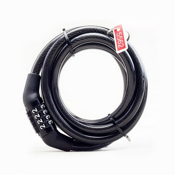 Christmas Gifts Clearance! SHENGXINY Bicycle Lock Clearance Bike Cable Basic Self Coiling Resettable Combination Cable Bike Locks Black