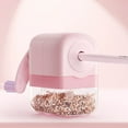 thumbnail image 1 of SHENGXINY Pencil Sharpener, Geometric Modeling Solid-Color Pencil Sharpener, Simple and Stylish Design for Office Stationery and Desktop Organization Pink, 1 of 9