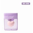 thumbnail image 1 of SHENGXINY Pencil Sharpener, Single-Hole Manual Pencil Sharpener with Protective Cover, Simple and Portable Design for Office and Daily Use Purple, 1 of 2