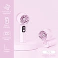 thumbnail image 1 of SHENGXINY Portable Fan Handheld Fan High Speed Digital Display Handheld Fan USB Rechargeable Quiet Mini Portable Cooling Fan for Office Travel Outdoor Daily Use, 1 of 6
