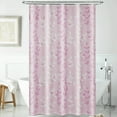 thumbnail image 1 of SHENGXINY Shower Curtain, Cute Printed Polyester, Water-Repellent, Mildew Resistant, Soft Fabric - Bathroom/Toilet Partition Curtain Pink 71x71in, 1 of 6