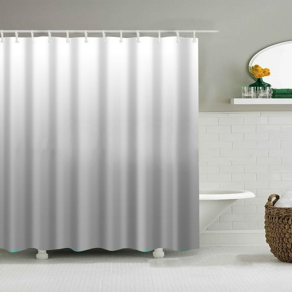 SHENGXINY Shower Curtain, Various Patterns, Digital Printing, Polyester - Stylish Decor for Home Bathroom Gray 71x71in