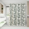 thumbnail image 1 of SHENGXINY Shower Curtain with hooks, Waterproof Printed, No-Punch, Toilet Partition - Elegant Bathroom Decor Curtain Multicolor 71x71in, 1 of 6