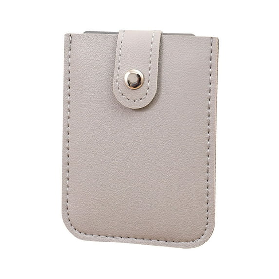 SHENGXINY Small Wallets Woman Clearance Concealed Pull Card Bag Storage Multi-card Slot With Snap Button Pull-out Business Card Holder Gray
