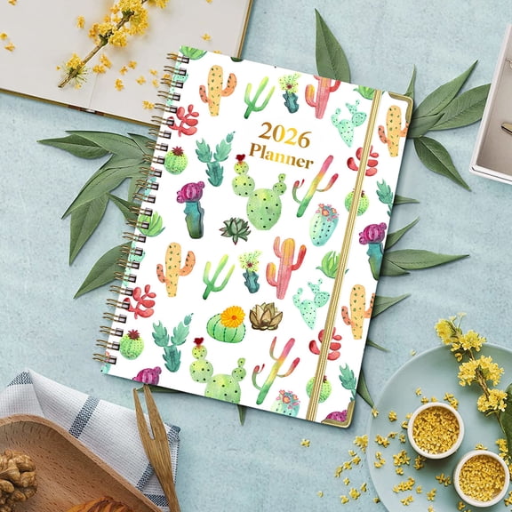 SHENGXINY Spiral Notebook A5 Practical Schedule Coil Notebook Divided Page Structure for Daily Work Arrangement Management