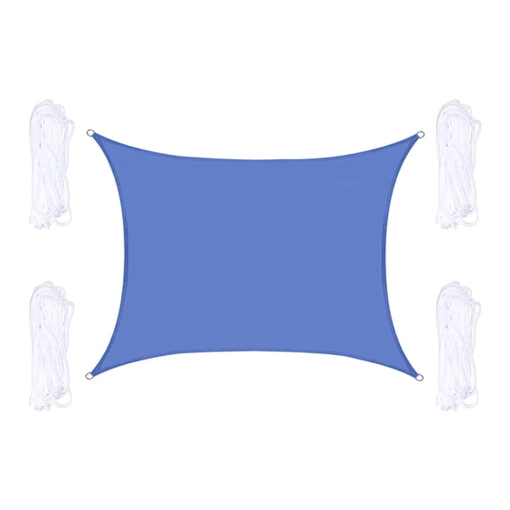 SHENGXINY Sun Shade Sail for Patio, Outdoor Rectangular Sunshade Top Cover Uv Protection for Garden and Patio Blue