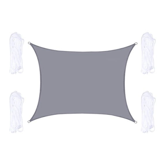 SHENGXINY Sun Shade Sail for Patio, Outdoor Rectangular Sunshade Top Cover Uv Protection for Garden and Patio Gray