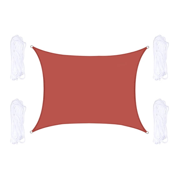 SHENGXINY Sun Shade Sail for Patio, Outdoor Rectangular Sunshade Top Cover Uv Protection for Garden and Patio Orange