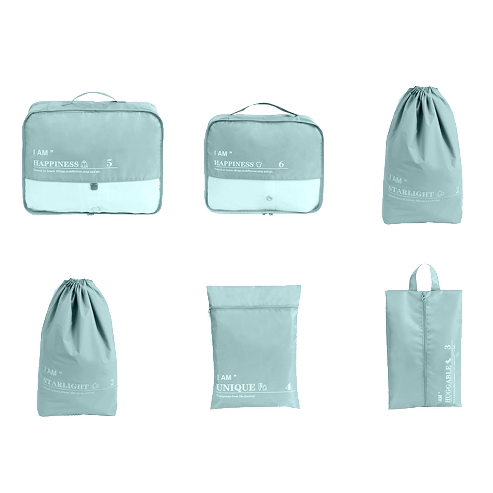 SHENGXINY Travel Storage Bag Pac Cubes for Travel,6 Sets Luggage ...