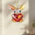 thumbnail image 1 of SHENGXINY Valentine's Day Dog Acrylic Key Chain,Car Rearview Mirror Accessory,Backpack Pendant,Wedding Home Decorations Multicolor 2.6x3.14in, 1 of 4